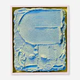 Brian Rochefort, Untitled (Wall Piece), c. 2017, ceramic, glaze, artist-made frame