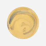 Plate by Toshiko Takaezu, c. 1985, glazed porcelain, sold Jun 2025