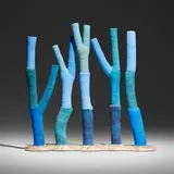 Beate Kuhn, Untitled (Tree), 2002, painted and glazed stoneware