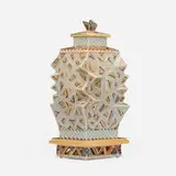 Ralph Bacerra, Untitled (Jar), 2000, glazed and gilt porcelain