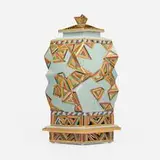Ralph Bacerra, Untitled (Jar), 2000, glazed and gilt porcelain