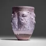 Edwin and Mary Scheier, Vessel with figures, 1990, glazed stoneware