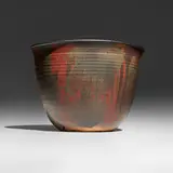 Bowl by Toshiko Takaezu, c. 1975, glazed stoneware, sold Jun 2025