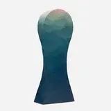 Miyashita Zenji, Rising Air, 1989, stoneware with applied bands of colored clays