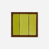 Doyle Lane, Untitled (Clay Painting), c. 1965, glazed earthenware in artist-made pine frame