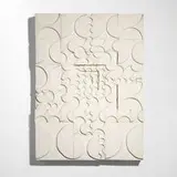 Rut Bryk, Wall relief, c. 1969, glazed ceramic tiles mounted to wooden board