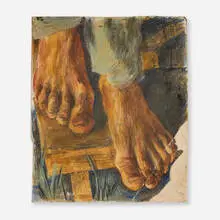 Ben Shahn, Untitled (fresco fragment), fresco on board