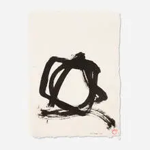 Max Gimblett, Sengai - Square,Triangle, Circle, 2010, ink on paper