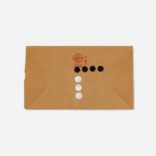 Thomas Downing, Untitled, 1979, gouache on paper bag