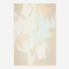 Zak Prekop, Blue Transparency, 2012, oil and paper on canvas