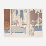 Fairfield Porter, Street Scene (New York City), 1969, lithograph in colors on Arches