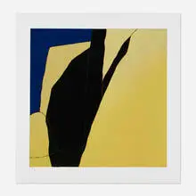Harold Joe Waldrum, La sombre elegante, linocut on Arches 88