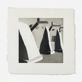 Harold Joe Waldrum, La Morada de Don Fernando de Taos, 1988, etching and aquatint in colors