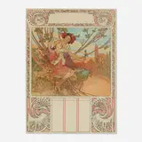 Alphonse Mucha, L'Adolescence (from the Chocolat Masson / Four Ages of Man calendar series)