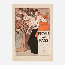Edward Penfield, People We Pass, 1896, lithograph in colors