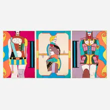 Richard Lindner, Fatal Stop (triptych), 1968, screenprint in colors