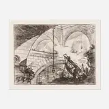 Giovanni Battista Piranesi, L'arco con un ornamento di conchiglia (First State) (from the Carceri d'invenzione series)