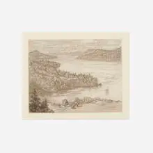 Helen Loggie, To Obstruction Pass (Second State), 1947-49, etching