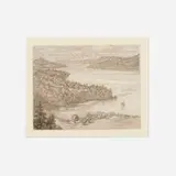 Helen Loggie, To Obstruction Pass (Second State), 1947-49, etching