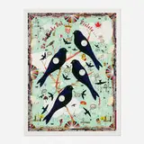 Tony Fitzpatrick, Winter Martins (A Dervish of Violet), 2016, pigment print in colors on Somerset Rag