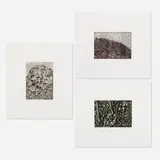 Stanley Boxer, Three works from the Silencesseared portfolio, 1999, etching