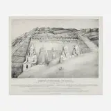 Henry William Burgess, Temple of Abu Simbel in Nubia, lithograph