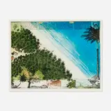 Rolf Weijburg, Chegada na Ilha de São Tomé, 1990, etching in colors