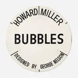 Howard Miller, Bubbles store display sign, 1952, screenprint on lacquered Masonite