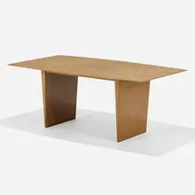 Edward Wormley, Dining table, model 5640, 1954, bleached mahogany