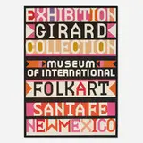 Alexander Girard, Exhibition Girard Collection poster, 1981, offset lithograph in colors