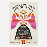 Alexander Girard, The Nativity exhibition poster, 1962, screenprint in colors