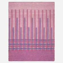Textile 9328C-10096 by Maria Kipp, c. 1955, cotton, wool, linen, rayon, sold Aug 2023