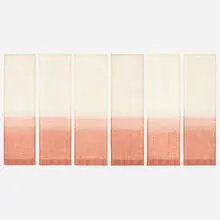 Collection of six textile samples by Maria Kipp, c. 1955, wool, cotton, rayon, sold Aug 2023