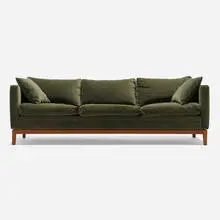 Henry Michael Dunbar, Sofa, c. 1955, upholstery, walnut