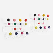 Hang-It-All, pair by Charles and Ray Eames, enameled steel, lacquered wood, sold Aug 2023