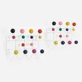 Hang-It-All, pair by Charles and Ray Eames, enameled steel, lacquered wood, sold Aug 2023