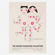 The Girard Foundation Collection exhibition poster by Alexander Girard, 1981, offset lithograph in colors, sold Aug 2023