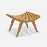 Edward Durell Stone, Stool, 1945, oak
