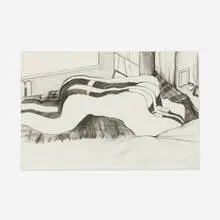 Matt Keegan, Untitled (Melting #1), 2004, graphite on paper