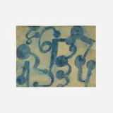 Robert Guillot, Untitled (Blue Connected #4), 1992, gouache on paper