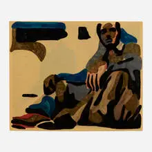 Erik Schmidt, Untitled (Sitting Man), 1999, mixed media