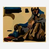 Erik Schmidt, Untitled (Sitting Man), 1999, mixed media