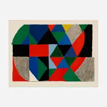 Sonia Delaunay, Polyphonie, 1971, lithograph in colors