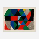 Sonia Delaunay, Polyphonie, 1971, lithograph in colors