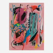 Lamar Briggs, Abstract Composition, mixed media on paper