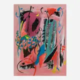 Lamar Briggs, Abstract Composition, mixed media on paper