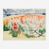 Charlotte Howard Porter, Zion, 1958, watercolor on paper