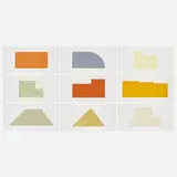 Robert Mangold, A Book of Silk Screen Prints— Multiple Panel Paintings, 1992, screenprint in colors on Fabriano Cotton