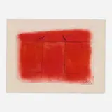 Adja Yunkers, Pompeii IV, 1980, acrylic on canvas laid to board