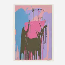 Larry Poons, Untitled, 1975, screenprint in colors